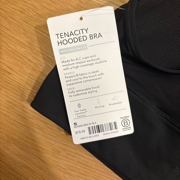 Athleta Tenacity Hooded Bra Size Small NWT - Picture 7 of 7